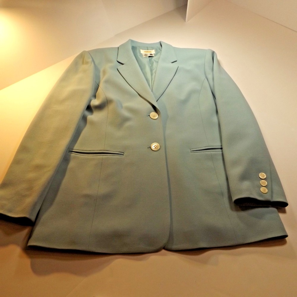 Talbot 100% Wool Light Blue Blazer, Womens Size 10